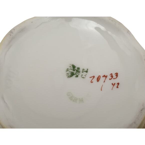 Carl Tielsch Germany Floral Porcelain Creamer And Sugar Bowl Set - Picture 2 of 7